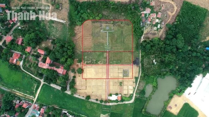 Mặt bằng tổng thể đàn tế Nam Giao - Thành Nhà Hồ.