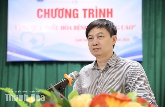 Tiến sĩ, Bác sĩ Lê Văn Cường, Giám đốc Sở Y tế Thanh Hóa phát biểu tại chương trình.