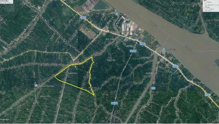 Vị trí Khu đô thị mới 927C - Khu 3, quy mô 173ha