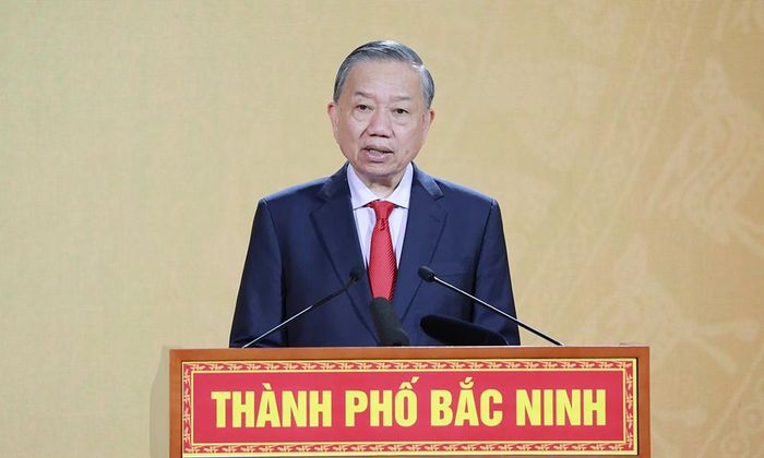 Tổng Bí thư, Chủ tịch nước Tô Lâm phát biểu tại buổi Lễ.