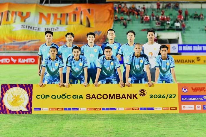  CLB Quy Nhơn United dừng bước tại Cúp Quốc gia - Sacombank 2026/27 sau loạt sút luân lưu. Ảnh: VPF 