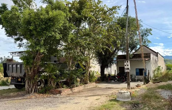Khu vực xảy ra tình trạng sổ đỏ cấp cho người dân không đúng hiện trạng ở xóm 1, thôn Thượng Giang, xã Bình Khê. Ảnh: N.C