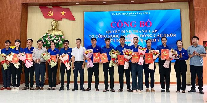 Xã Đạ Tẻh 2 thành lập Tổ công nghệ số cộng đồng tại các thôn nhằm đẩy mạnh thực hiện chuyển đổi số