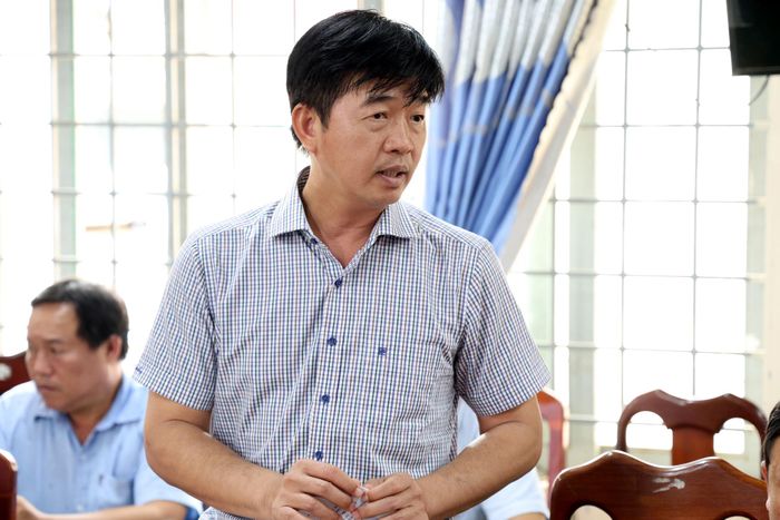 Giám đốc Sở Nông nghiệp và Môi trường Phan Nguyễn Hoàng Tân đề xuất phương án khắc phục tạm thời