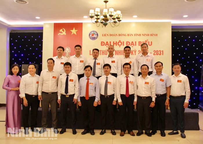 Ban Chấp hành Liên đoàn Bóng bàn tỉnh Ninh Bình khóa I, nhiệm kỳ 2026-2031 ra mắt Đại hội.