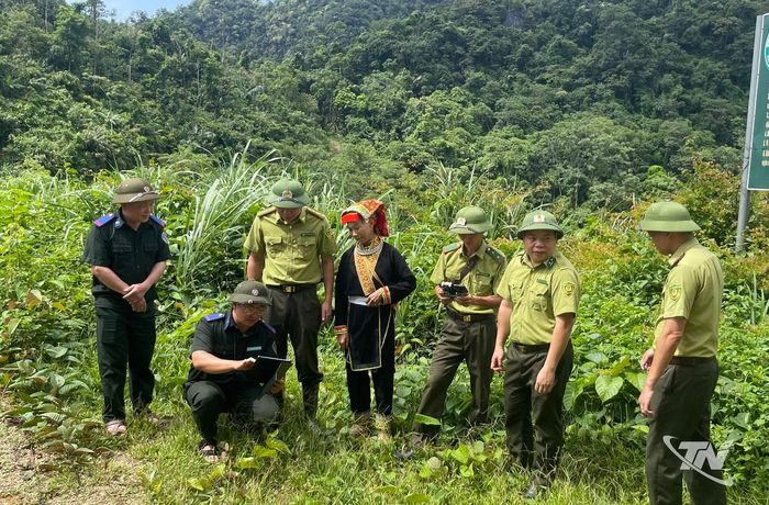 Lực lượng Kiểm lâm Thái Nguyên phối hợp tuần tra bảo vệ đa dạng sinh học rừng.