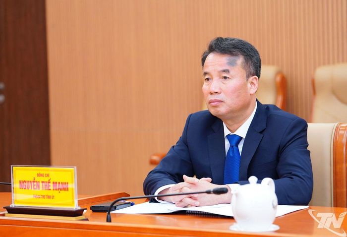 Đồng chí Nguyễn Thế Mạnh, Phó Bí thư Tỉnh ủy Thái Nguyên.