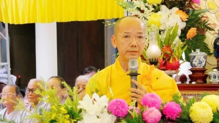 Thượng tọa Thích Tánh Thông công bố quyết định bổ nhiệm trụ trì chùa An Thành
