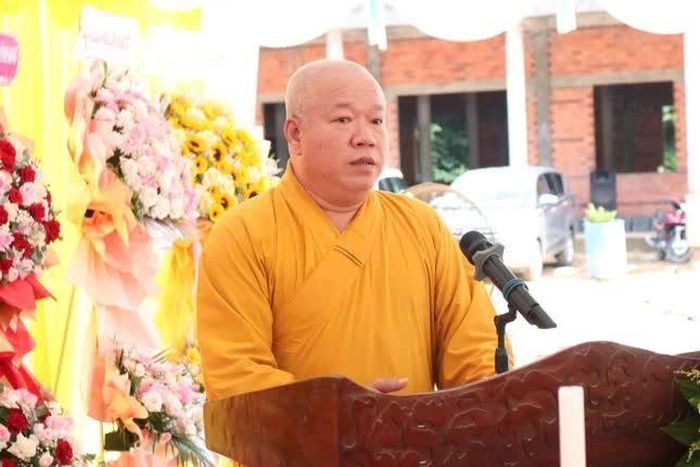 Thượng toạ Thích Tâm Khiết phát biểu khai mạc