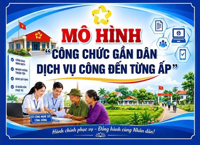 Theo dự kiến, tháng 11/2026, UBND xã Tràm Chim tổ chức sơ kết mô hình "Công chức gần dân - Dịch vụ công đến tận ấp"
