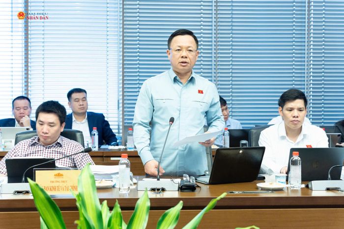 Phó Trưởng Đoàn ĐBQH TP. Hà Nội Trần Thanh Hà phát biểu tại phiên họp