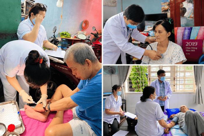 Phường Đông Hưng Thuận tổ chức đến tận nhà khám sức khỏe cho người dân gặp khó khăn trong đi lại