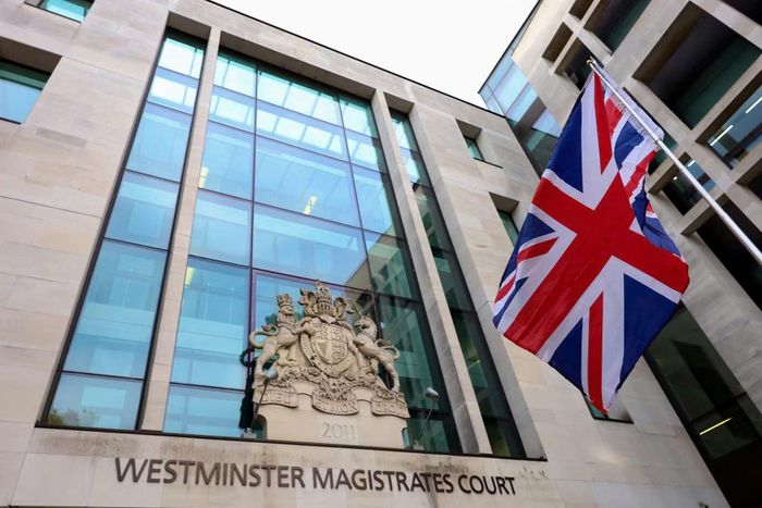 Tòa sơ thẩm Westminster tại London, nơi Joshua Cammidge xuất hiện trong phiên điều trần liên quan các cáo buộc theo Đạo luật An ninh Quốc gia. Ảnh: Reuters