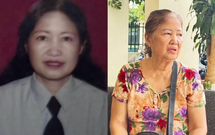 Đối tượng Nguyễn Thị Giỏi tại thời điểm bị truy nã năm 2002 (ảnh trái) và thời điểm bị lực lượng Công an TP Hải Phòng bắt giữ sau gần 24 năm lẩn trốn (ảnh phải).