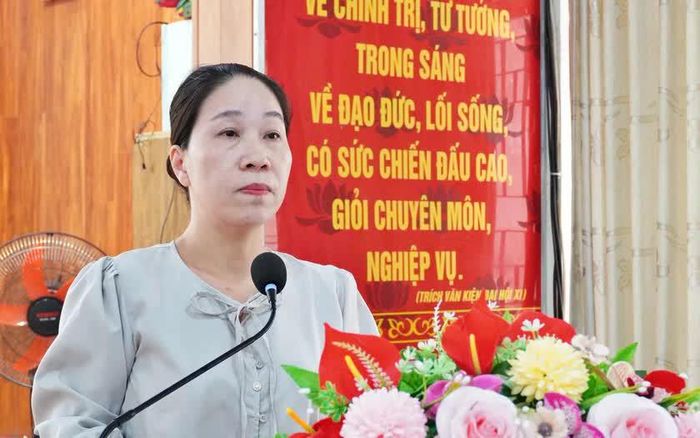 Bà Huỳnh Thị Hương Giang, Chủ tịch Hội Khuyến học phường Hải Châu