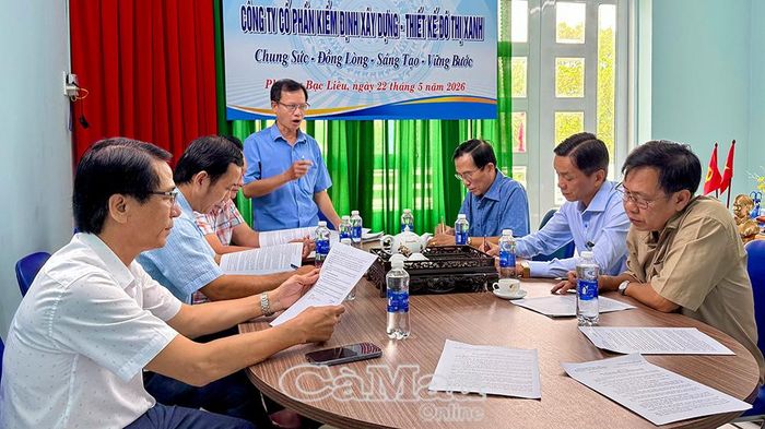 Chi bộ Công ty Cổ phần Kiểm định xây dựng - Thiết kế đô thị xanh (Khu đô thị Hoàng Phát, phường Bạc Liêu) sinh hoạt định kỳ tháng 8/2026.