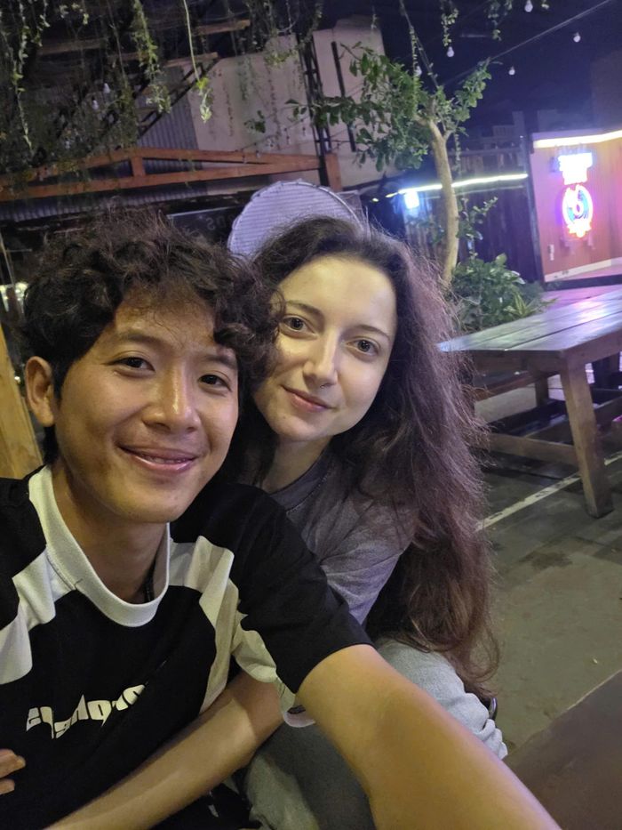 Vợ chồng Việt - Nga Nguyên Anh và Anastasii. Ảnh: Tri thức - Znews