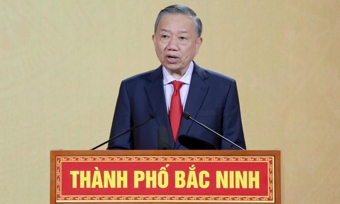 Tổng Bí thư, Chủ tịch nước Tô Lâm phát biểu. (Ảnh: Cổng TTĐT Đảng Cộng sản Việt Nam)