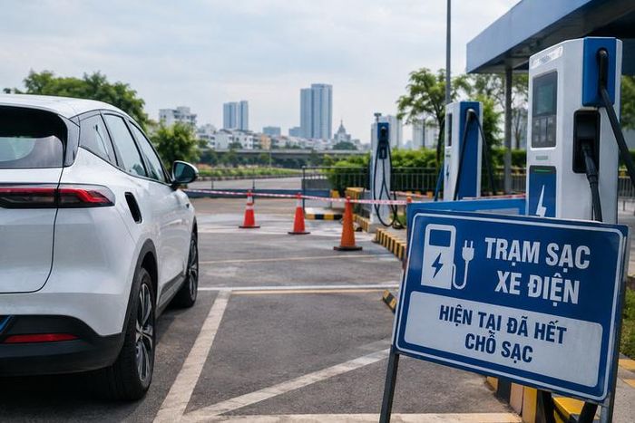 Chuyển đổi xe điện diễn ra nhanh, nhưng hạ tầng sạc vẫn là một điểm nghẽn lớn. (Ảnh minh hoạ bằng AI)