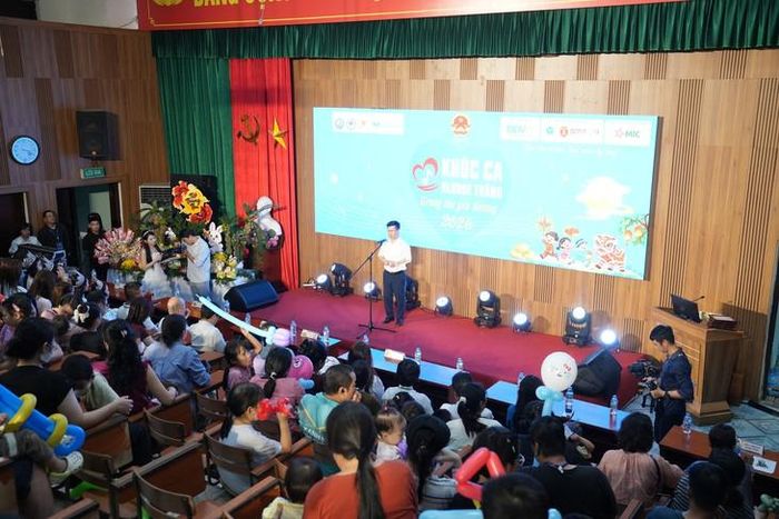 TS.BS Cao Việt Tùng, Phó Giám đốc Bệnh viện Nhi Trung ương phát biểu tại chương trình. Ảnh: PV