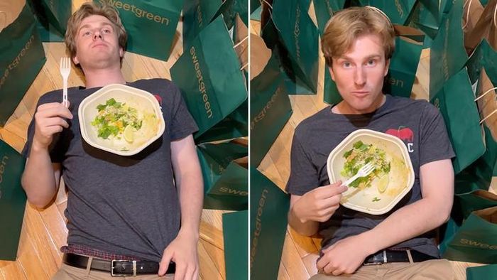 Tim Donahue chỉ ăn các tô salad tổng hợp của Sweetgreen trong suốt 25 ngày thử nghiệm. Ảnh: Tim Donahue