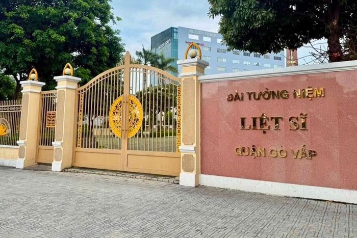 Khu vực Đài tưởng niệm liệt sĩ quận Gò Vấp cũ, nơi cơ quan chức năng đang rà soát thông tin về các liệt sĩ hy sinh trong Tết Mậu Thân 1968.
