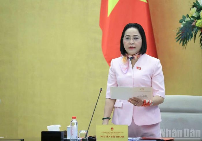 Đồng chí Nguyễn Thị Thanh, Ủy viên Trung ương Đảng, Phó Chủ tịch Quốc hội.