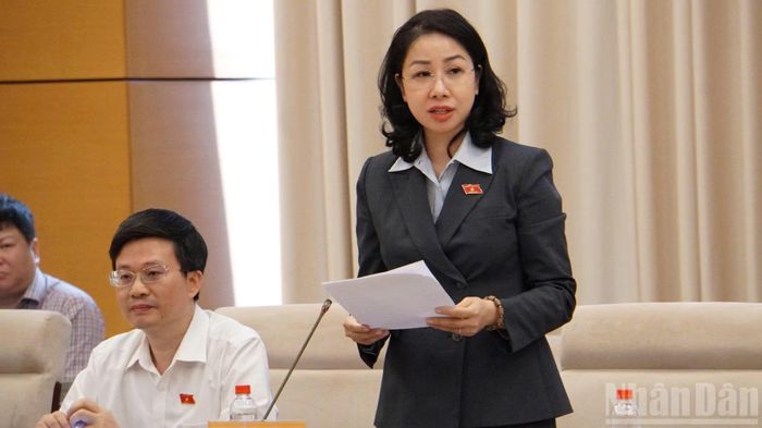 Đại biểu Quốc hội Phan Thị Thùy Linh đặt câu hỏi.