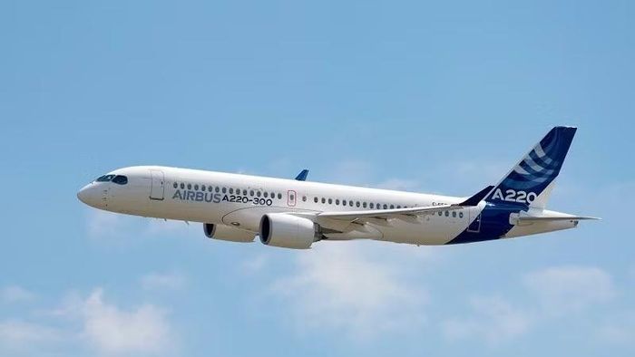 Dòng máy bay A220 của Airbus. (Ảnh: Tập đoàn Airbus cung cấp)