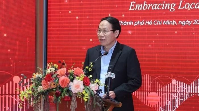 Phó Thủ tướng Lê Tiến Châu phát biểu chỉ đạo tại hội nghị. (Ảnh: UEH)