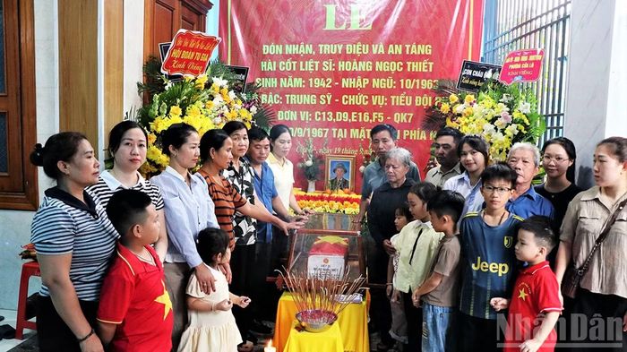 Tiểu đội phó Hoàng Ngọc Thiết hy sinh khi chưa được hưởng niềm vui được làm cha.