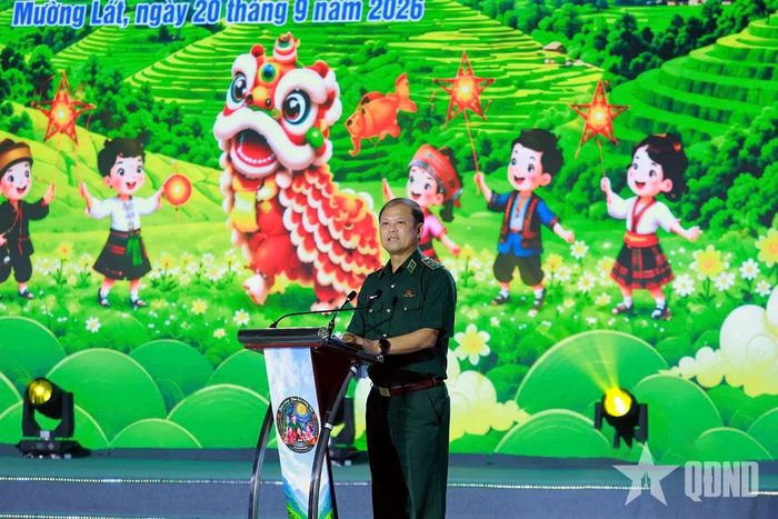  Trung tướng Nguyễn Anh Tuấn phát biểu tại chương trình.