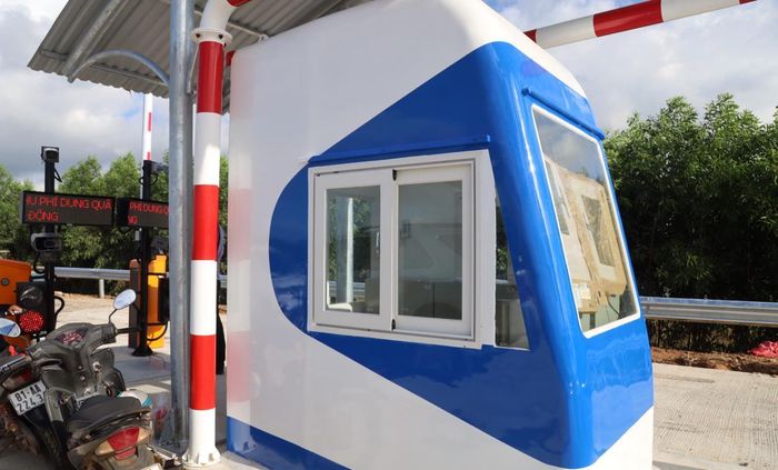Trạm thu phí tự động đã được lắp đặt