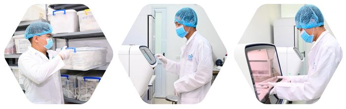  Cán bộ Trung tâm Giám định ADN, Viện Sinh học 