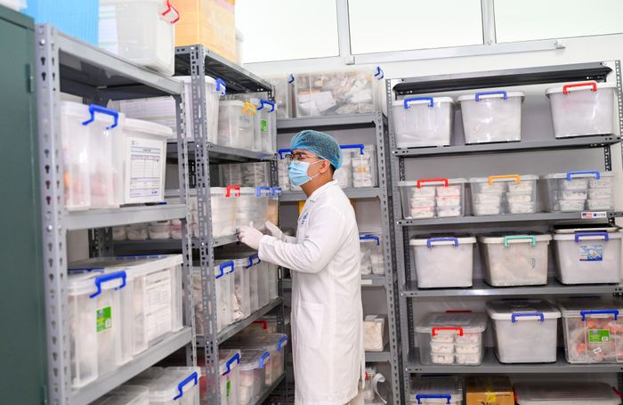  Khu vực kho chứa mẫu vật liệt sĩ để giám định ADN 