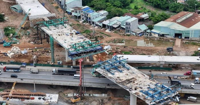  Nhánh cầu vượt chính nối tuyến Vành đai 3 TPHCM. Ảnh: QUỐC HÙNG 