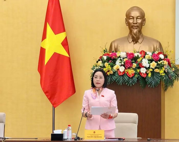 Phó Chủ tịch Quốc hội Nguyễn Thị Thanh phát biểu khai mạc.