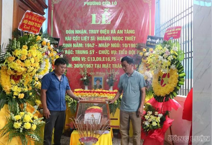 Gần 60 năm xa quê, người chiến sĩ năm xưa đã trở về an nghỉ trong lòng đất mẹ. Ảnh: Kim Long