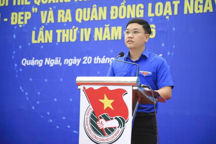 Anh Nguyễn Văn Mạnh - Bí thư Tỉnh Đoàn Quảng Ngãi.