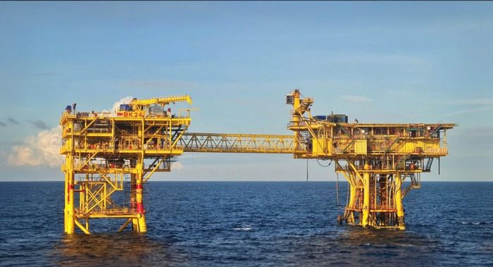 Giàn đầu giếng BK24 thuộc Vietsovpetro.