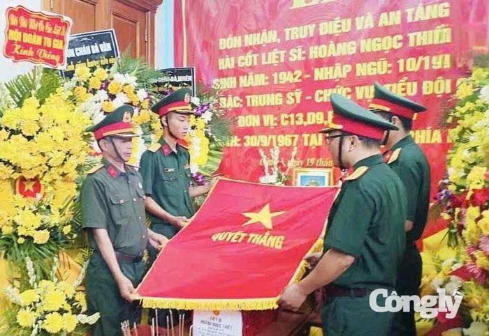 Sau gần 59 năm an nghỉ cùng đồng đội nơi đất khách quê người, hài cốt liệt sĩ Hoàng Ngọc Thiết đã được tìm kiếm, quy tập và đưa trở về quê hương.