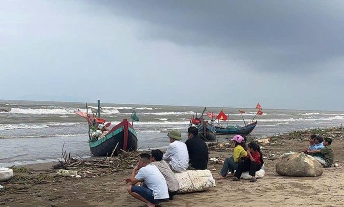 Khu vực biển nơi ông T. mất tích.