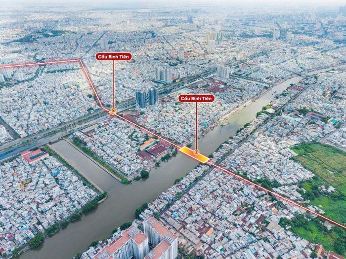 Dự án cầu đường Bình Tiên sẽ cắt ngang qua đường Võ Văn Kiệt - Ảnh: Ban Giao thông TPHCM
