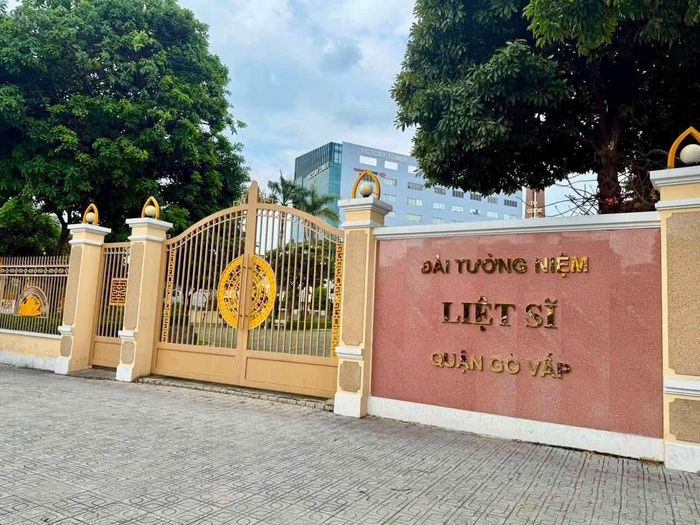 Khu vực Đài tưởng niệm liệt sĩ quận Gò Vấp. Ảnh: BTL