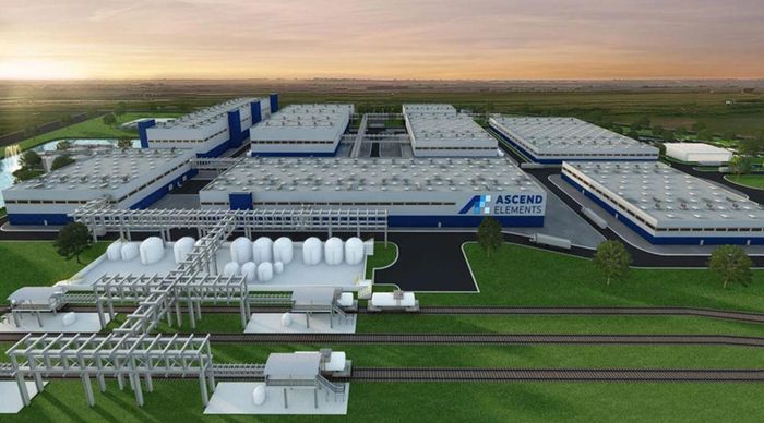 Ascend Elements từng được xem là "kỳ lân" công nghệ xanh với công nghệ Hydro-to-Cathode độc quyền, trước khi nộp đơn phá sản vào tháng 4/2026 và bị điều tra vì khai khống chi phí liên bang. Ảnh: Ascen Elements