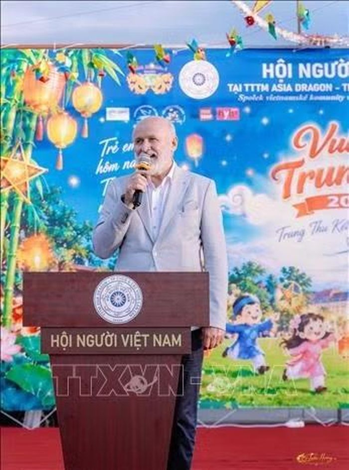 Ông Ing. Jan Vrba, Thị trưởng thành phố Cheb phát biểu tại sự kiện.