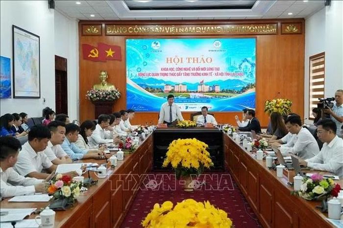 Hội thảo “Khoa học, công nghệ và Đổi mới sáng tạo - Động lực quan trọng thúc đẩy tăng trưởng kinh tế - xã hội tỉnh Lai Châu”.