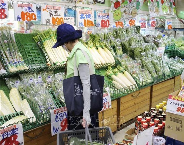 Người dân mua sắm tại siêu thị ở Tokyo, Nhật Bản. Ảnh minh họa: Kyodo/TTXVN