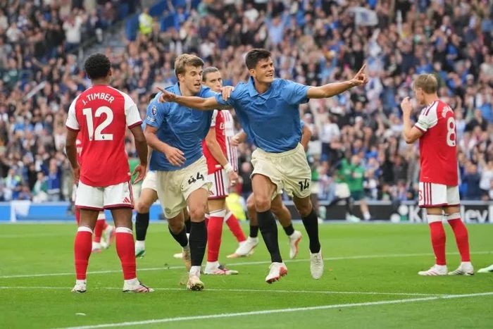 Brighton tiếp tục khởi đầu mùa giải tuyệt vời của họ. Ảnh: AP