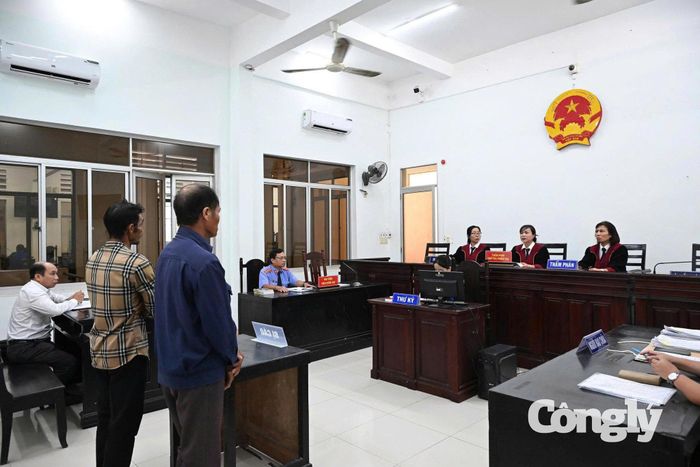 Toàn cảnh phiên tòa.